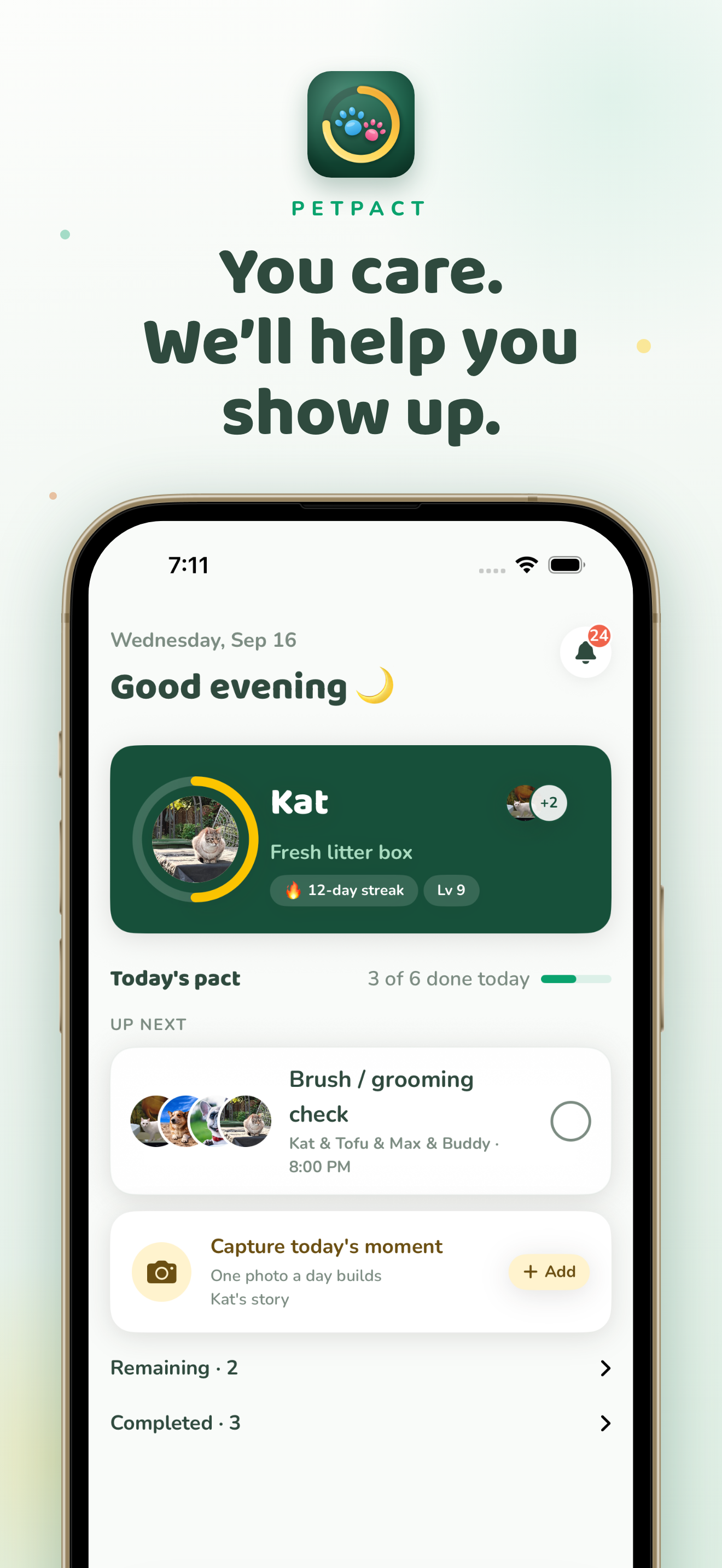 PetPact — You care. We'll help you show up.
