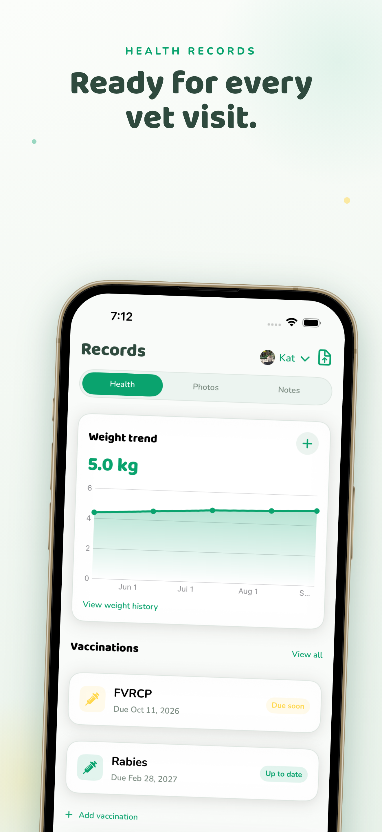 PetPact — Health records